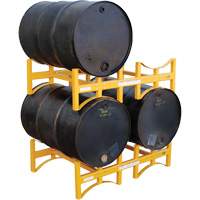 Steel Stackable Drum Rack, 2 Drums, 1600 lbs. Capacity, 45-1/2" W x 29-7/8" D x 12-3/4" H DC826 | Nassau Supply