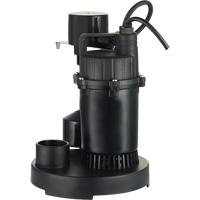 Thermoplastic Submersible Sump Pump, 2560 GPH, 115 V, 4.6 A, 1/3 HP DC842 | Nassau Supply
