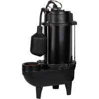 Cast Iron Effluent Pump, 4800 GPH, 120 V, 7.8 A, 1/2 HP DC844 | Nassau Supply
