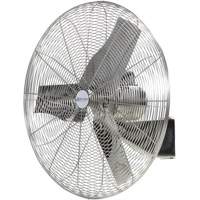 Ventilateurs en acier inoxydable lavables &agrave; grande eau pour service alimentaire, Industriel, 1 vitesses, Diam&egrave;tre de 20" Nassau Supply