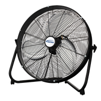 High Velocity Floor Fan, Commercial, 3 Speed, 20" Diameter Nassau Supply