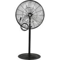 Outdoor Misting and Oscillating Pedestal Fan, Heavy-Duty, 3 Speed, 30" Diameter EA829 | Nassau Supply