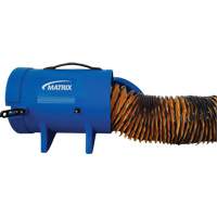 8" Air Blower with 15' Ducting & Canister, 1/4 HP, 816 CFM, Explosion Proof EB537 | Nassau Supply