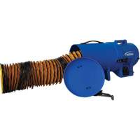 Souffleur &agrave; air 8" avec conduit de 25' et contenant, 1/4 CV, 816 pi³/min Nassau Supply