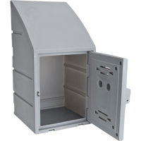 Casier, 15" x 15" x 31", Gris, Assembl&eacute; Nassau Supply
