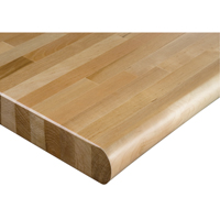 Laminated Hardwood Workbench Top, 72" W x 48" D, Bullnose Edge, 1-3/4" Thick FL612 | Nassau Supply