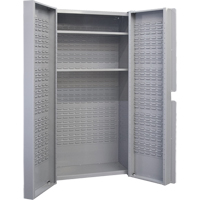 Deep Door Combination Cabinet, 38" W x 24" D x 72" H, Grey Nassau Supply