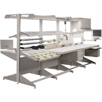 Modular Ergonomic Workstations - Open Wire Shelves FF203 | Nassau Supply