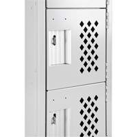 Assembled Clean Line™ Perforated Economy Lockers FL356 | Nassau Supply