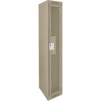 Casiers Clean Line, 12" x 12" x 72", Acier, Beige, Rivet (assembl&eacute;), Perfor&eacute; Nassau Supply