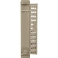 Casiers Clean Line, 12" x 12" x 82", Acier, Beige, Rivet (assembl&eacute;), Perfor&eacute; Nassau Supply