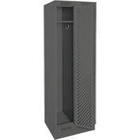 Casiers Clean Line, Bloc de 2, 24" x 18" x 76", Acier, Charbon, Rivet (assembl&eacute;), Perfor&eacute; Nassau Supply