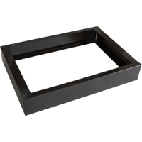 All-Welded Concorde - Heavy-Duty Lockers Recessed Base, 2 Banks, 4" H x 24" W x 17" D, Black, Steel Nassau Supply