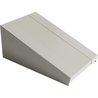 Dessus inclin&eacute; pour casiers robustes enti&egrave;rement soud&eacute; Concorde, Bloc de 1, 18" p x 12" la x 6" ha, Gris, Acier Nassau Supply