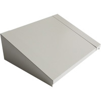All-Welded Concorde - Heavy-Duty Lockers Sloping Top, 2 Bank, 18" D x 24" W x 6" H, Grey, Steel Nassau Supply