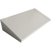 Dessus inclin&eacute; pour casiers robustes enti&egrave;rement soud&eacute; Concorde, Bloc de 3, 18" p x 36" la x 6" ha, Gris, Acier Nassau Supply