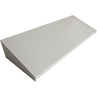 All-Welded Concorde - Heavy-Duty Lockers Sloping Top, 4 Bank, 18" D x 48" W x 6" H, Grey, Steel Nassau Supply