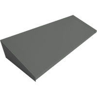 Dessus inclin&eacute; pour casiers robustes enti&egrave;rement soud&eacute; Concorde, Bloc de 4, 18" p x 48" la x 6" ha, Acier Nassau Supply
