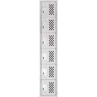 Clean Line Lockerettes, 6 -tier, 18" x 72" x 12", Steel Nassau Supply