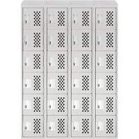 Assembled Clean Line™ Perforated Economy Lockers FL355 | Nassau Supply