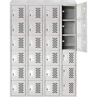 Assembled Clean Line™ Perforated Economy Lockers FL355 | Nassau Supply