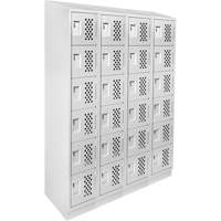 Assembled Clean Line™ Perforated Economy Lockers FL356 | Nassau Supply