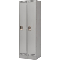 Casiers, Bloc de 2, 24" x 18" x 76", Acier, Gris, D&eacute;mont&eacute; Nassau Supply