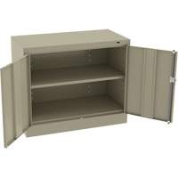 Standard Desk-High Cabinet, Steel, 30" H x 36" W x 18" D, Beige Nassau Supply