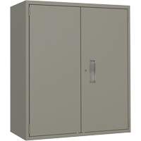 Armoire de rangement Lo-Boy, Acier, 2 Tablettes, 40" h x 36" la x 18" P, Gris Nassau Supply