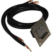 Panneau de douille polaris&eacute;e en acier inoxydable &agrave; brancher, 4 AWG, C&acirc;ble 5' Nassau Supply