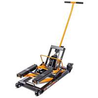 ATV and Motorcycle Jack, 0.75 Ton(s) Capacity, 4-2/3" Lowered, 14-1/2" Raised, Manual Hydraulic Nassau Supply