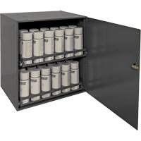 Aerosol Storage Cabinet, Steel, 21-7/8" H x 15-15/16" W x 20-5/16" D, Grey Nassau Supply