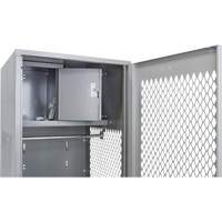 Gear Locker with Door, Steel, 24" W x 24" D x 72" H, Grey FN466 | Nassau Supply
