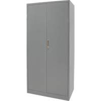 Hi-Boy Storage Cabinet, Steel, 4 Shelves, 72" H x 36" W x 18" D, Grey Nassau Supply