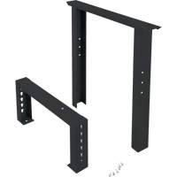 Pattes d'&eacute;tabli pour service industriel, Acier, 24" p x 34" h, Simple Nassau Supply