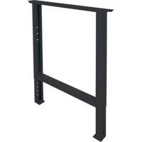 Pattes d'&eacute;tabli pour service industriel, Acier, 30" p x 34" h, Simple Nassau Supply