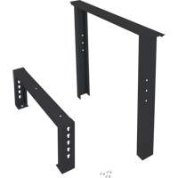 Pattes d'&eacute;tabli pour service industriel, Acier, 30" p x 34" h, Simple Nassau Supply