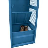Gear Locker, Steel, 24" W x 18" D x 72" H, Dark Blue Nassau Supply