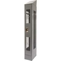 Casiers ventil&eacute;s, 12" x 18" x 88", Acier, Gris, D&eacute;mont&eacute;, Perfor&eacute; Nassau Supply