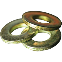 Rondelle plate SAE, 1/4", Zinc jaune Nassau Supply