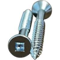 Flat SOC Wood Screws, #10 x 2" L, Zinc Plated Nassau Supply