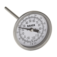 Bi-Metal Thermometers, Contact, Analogue, 0-250°F (-20-120°C) IA270 | Nassau Supply