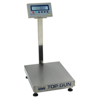 Top Gun Electronic Platform Scales, 18" L x 12" W, 150 lbs. Capacity Nassau Supply