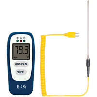 Food Thermometer with HACCP Check, Contact, Digital, -83.2 - 1999°F (-64 to 1400°C) IB762 | Nassau Supply