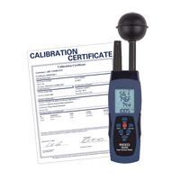 Wet-Bulb Globe Temperature (WBGT) Heat Stress Meter with Calibration Certificate Nassau Supply