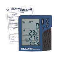Carbon Monoxide Monitor with Temperature & Humidity with Calibration Certificate Nassau Supply
