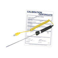 Air/Gas Thermocouple Probe with Calibration Certificate, 900 °C (1652°F) Max. Temp. Nassau Supply