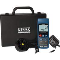 Vane Thermo-Anemometer Kit, Data Logging, 0.4 - 30.0 m/sec Air Velocity Range Nassau Supply