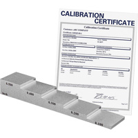 Bloc d'&eacute;talonnage de 5 &eacute;paisseurs avec certificat de calibration Nassau Supply