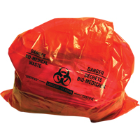 Sacs pour d&eacute;chets bio-m&eacute;dicaux Sure-Guard, Biorisque, 50" lo x 37" la, 2 mil Nassau Supply